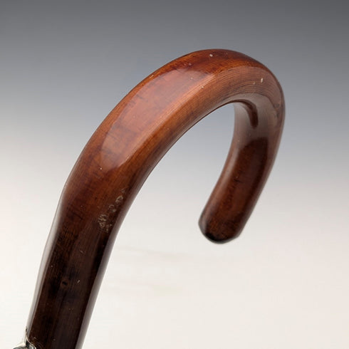 復古男士旅遊手杖棕色軸 94 厘米